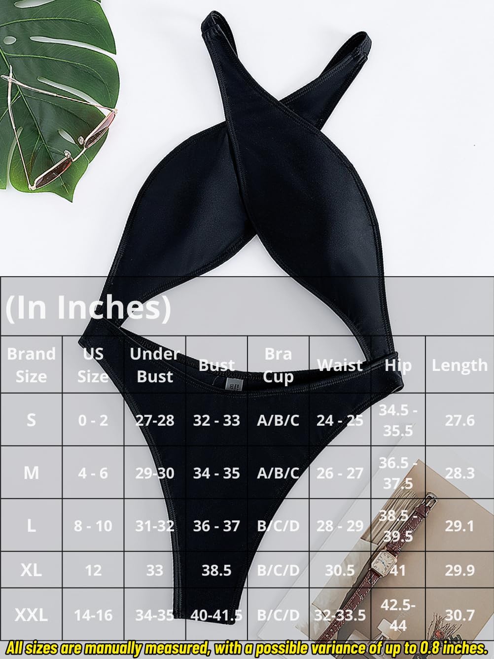 Kaei&Shi Sexy One Piece Swimsuit for Women,Cut Out Criss Cross Bathing Suit,Thong Monokini Swimsuits