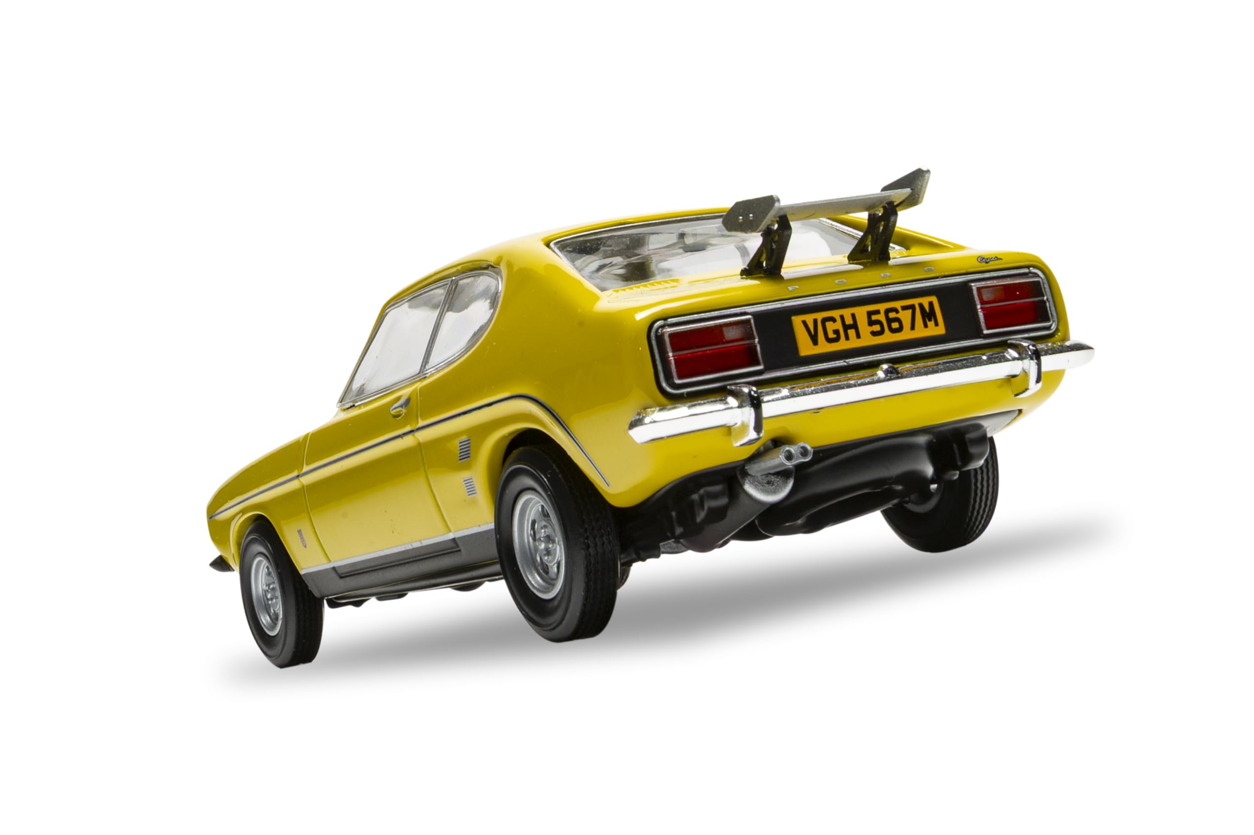 Corgi VA13319 Ford Capri MkI 3.0 GXL Daytona Yellow Diecast Modellauto – Richard Hammonds Das kleinste Zahnrad im Maßstab 1:43, detaillierte Druckgusskonstruktion, vorgefertigte Automodelle