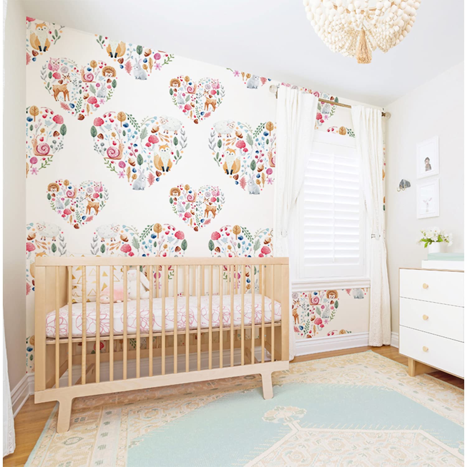 Papier peint latex forêt 250x250cm pour salon et meuble Coloray