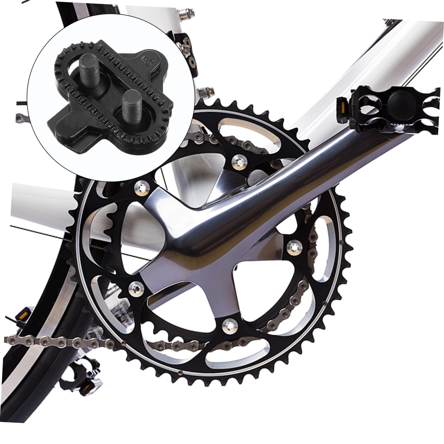 Abaodam 1 Pair Replacement Bike Cleats for Mountain Cycling Skid Pedal Cleats Easy Installation Compatible with and Bike Pedals Enhanced Control for Rough