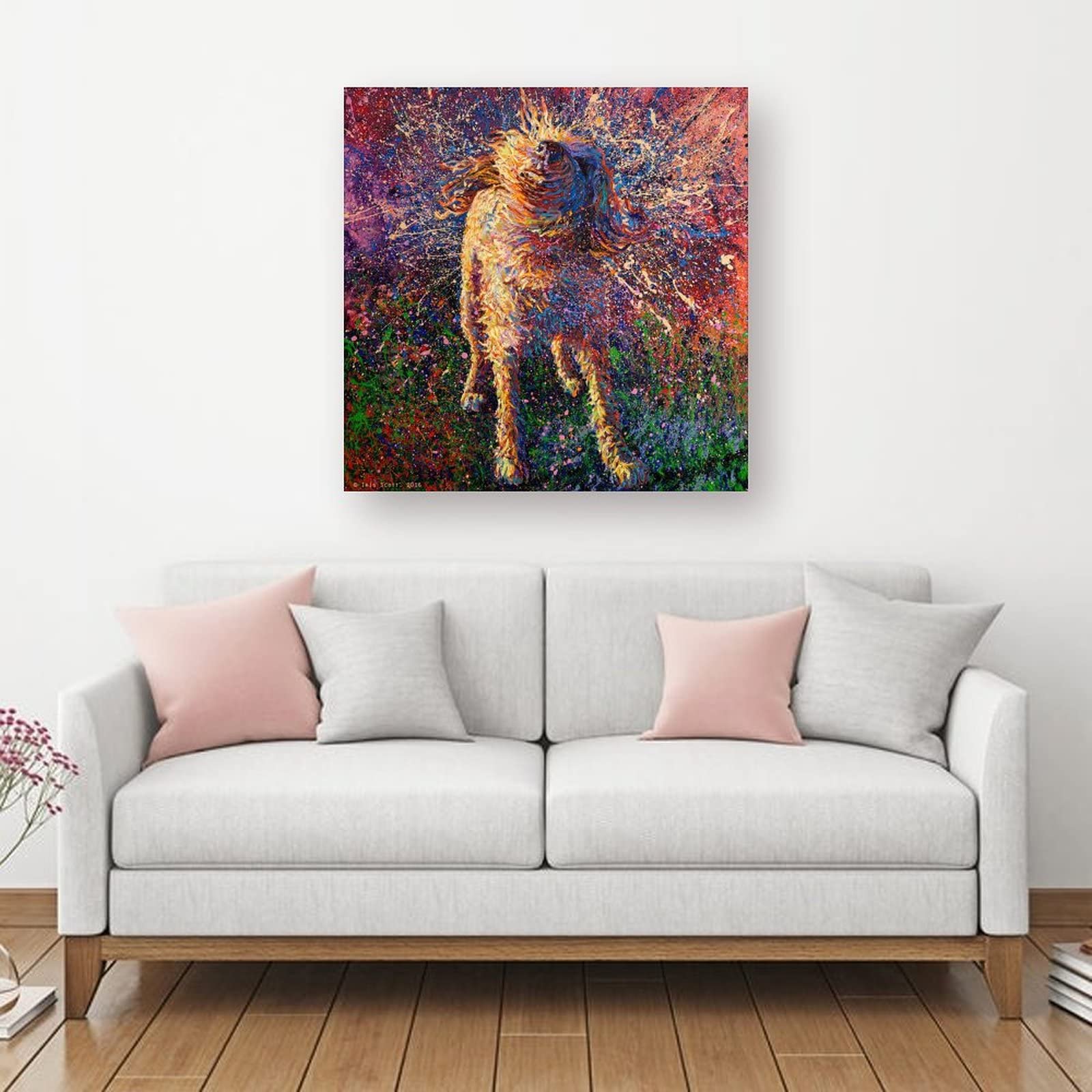 Póster de pintura de Iris Scott Obras de arte Impresión de imagen Póster de pared Cuadro Decorativo Decoración Habitación Pintura en lienzo 28 x 28 pulgadas (70 x 70 cm)