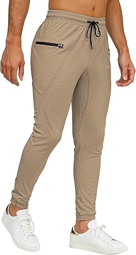 Miniatura 6 de MAIKANONG Pantalones deportivos ajustados para hombre, pantalones de entrenamiento para gimnasio, correr, atletismo, casual