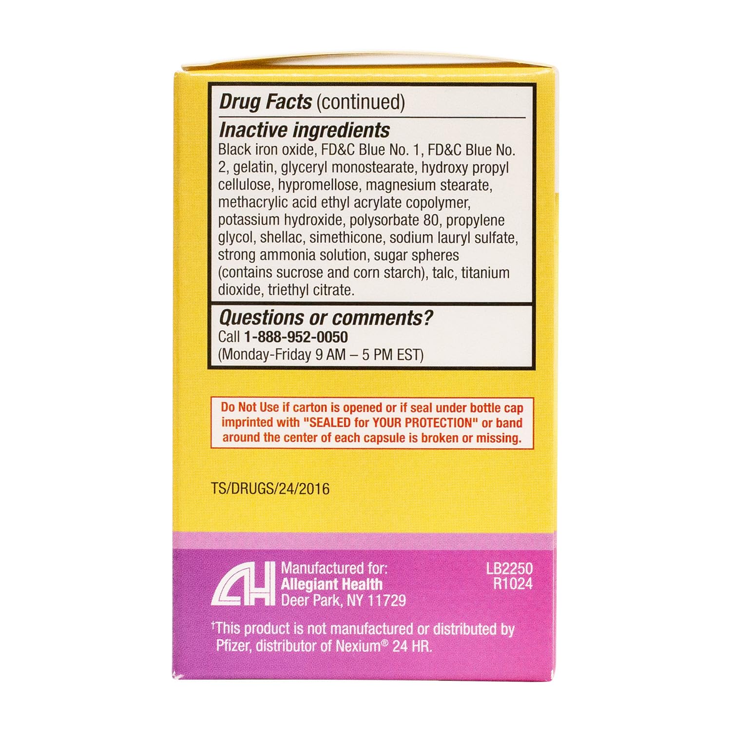 HealthA2Z® Esomeprazole Magnesium | Acid Reducer | 20mg | Delayed-Released Capsules USP | 24 Hours | Treats Frequent Heartburn (42 Counts) — Amazon image 6
