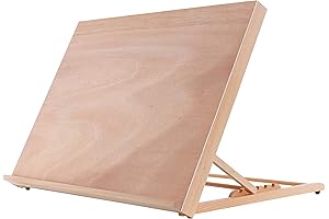 U.S Art Supply Artist Adjustable Table Top Drafting Table 25-5/8" x 19" (A2)