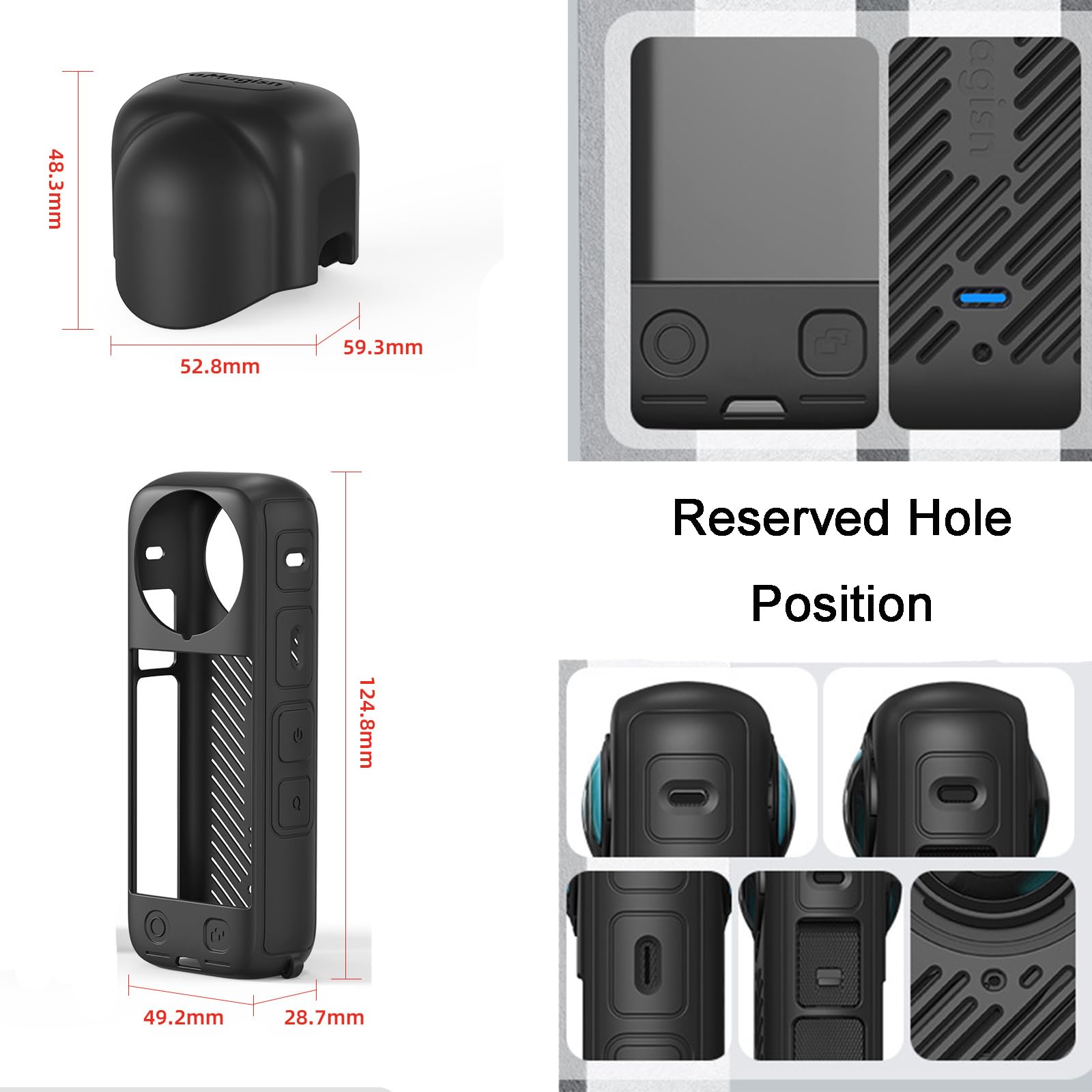Voor Insta360 Een R Lens Cap Beschermhoes Silicone... - Vicedeal