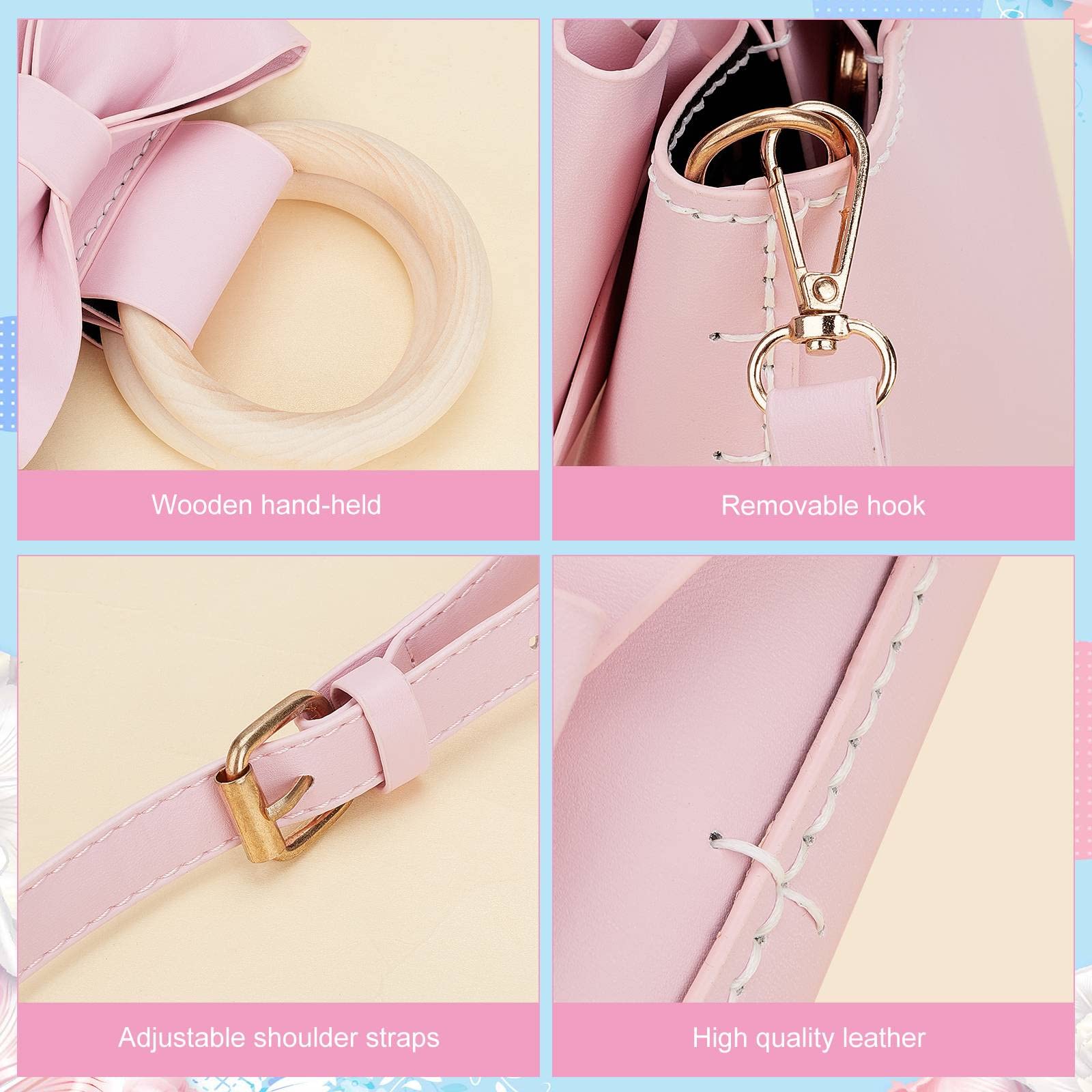 Amazon.co.jp: WADORN DIY レザークラフトバッグキット 革 手作り