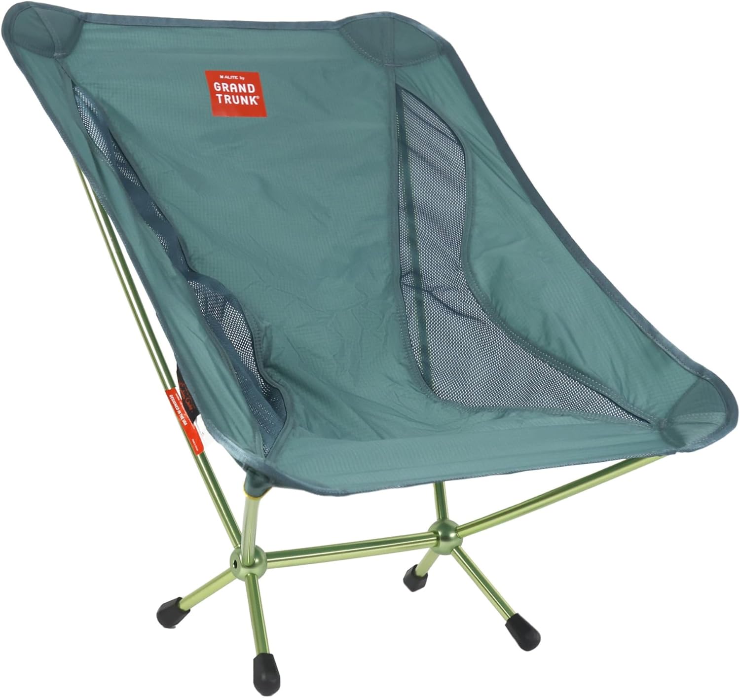 GRAND TRUNK Alite Mantis Chair | Lightweight Stable Camping Chair | Portable, Quick and Easy Setup | Lawn Chair for Hiking, Backpacking, Fishing and Beach - Spruce Green