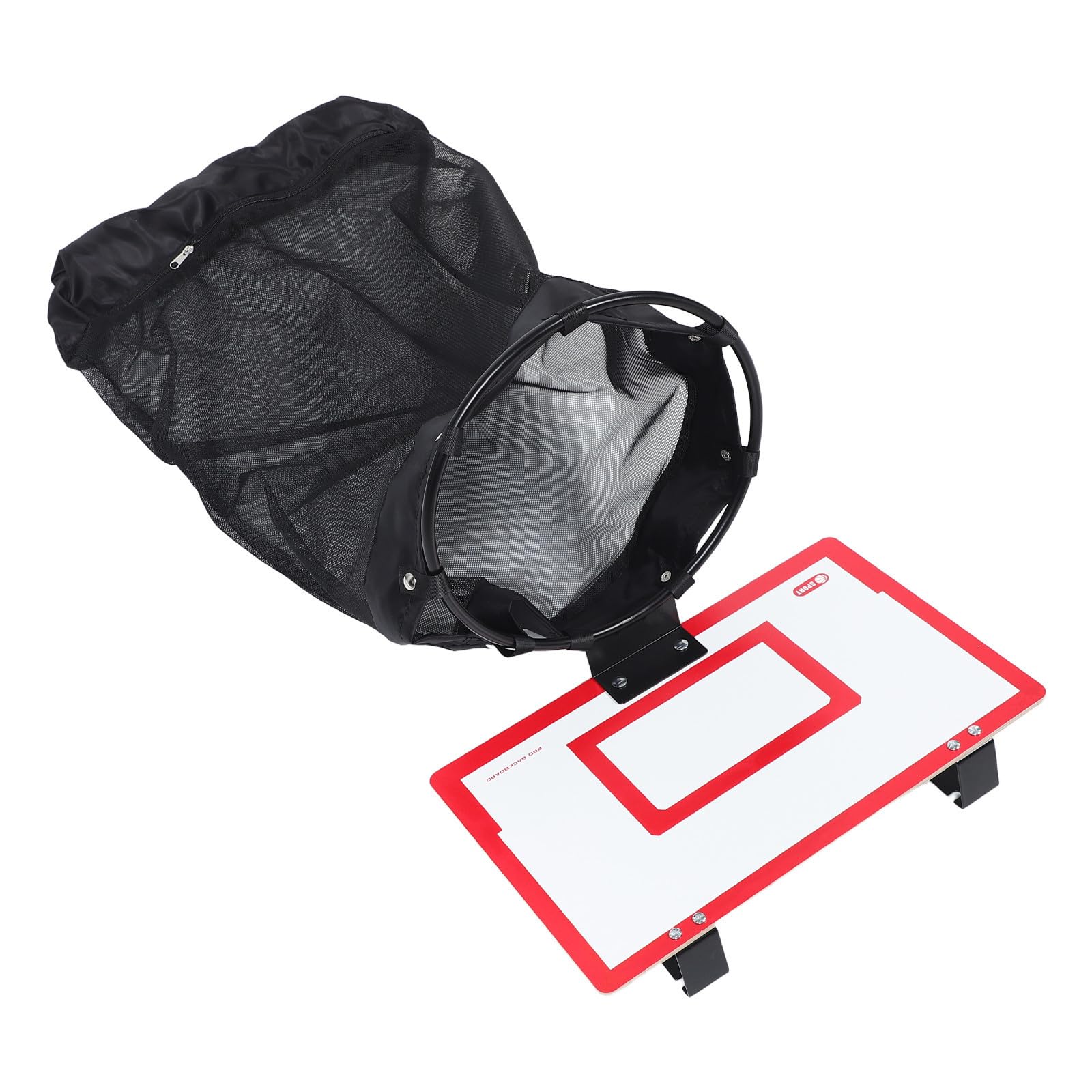 UPKOCH Cesto per Vestiti Sporchi da Appendere in Legno e Rete con Design Salvaspazio a Forma di Canestro da Basket per Camera da Letto e Dormitorio
