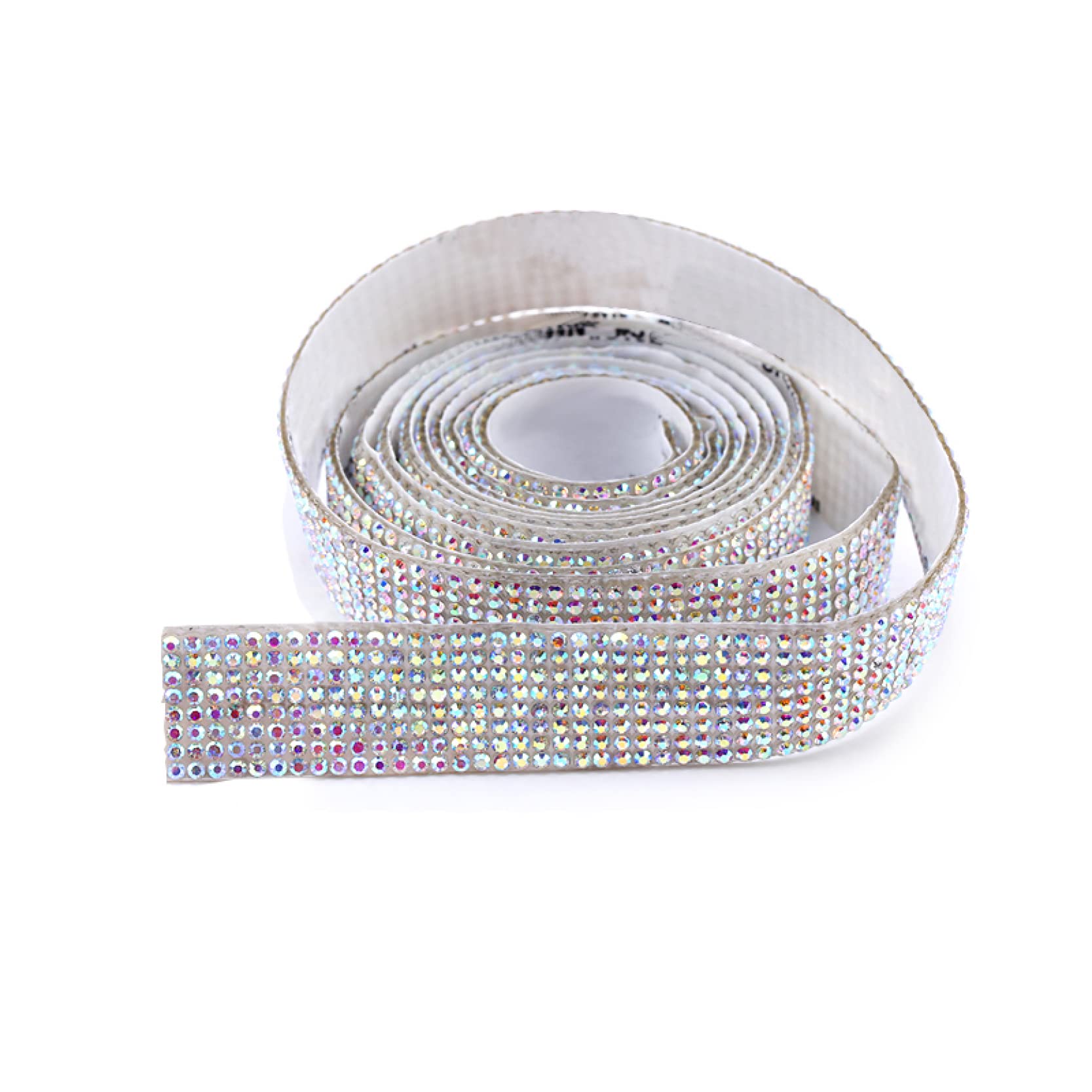 ACiyD 1 Yard Strasssteine Selbstklebend Glitter Kristallband Band Kette DIY Strassband Trim für Autotelefon Dekorationen (Color : 27mm Crystal Yellow, Size : 1 Yard) (14mm Crystal 2 1 Yard)