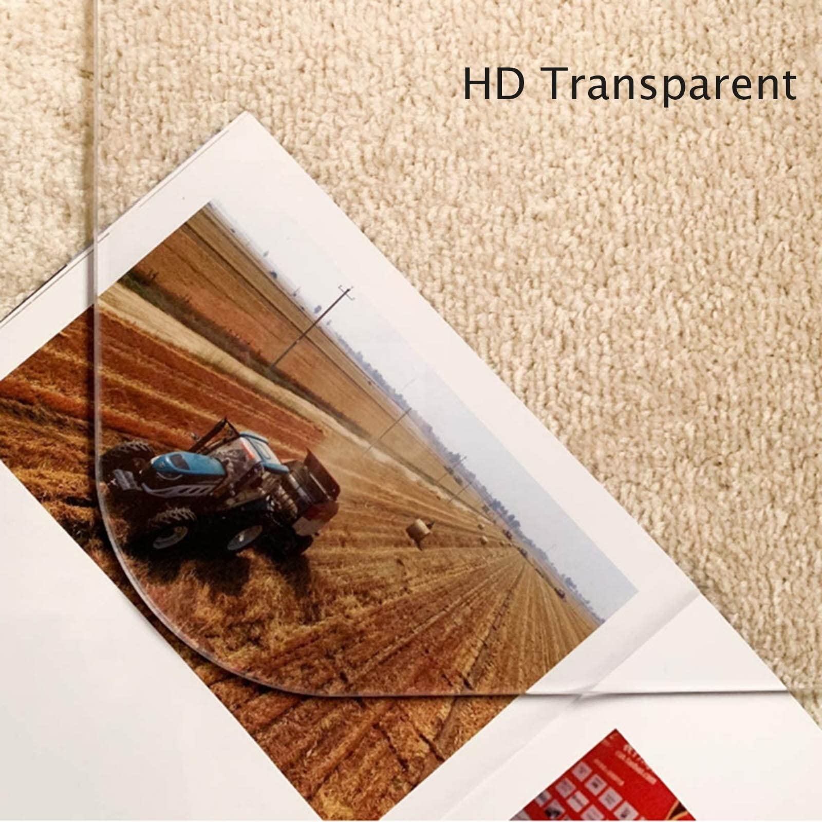 1,5 mm Dick Bodenschutzmatte Transparent 90x90 90x120 100x120 120x150 150x200 Bürostuhl Unterlage Für Teppichböden PVC Bodenschutzmatte Für Hartböden Versch Rutschfestes Kratzfeste ( Color : Clear , S