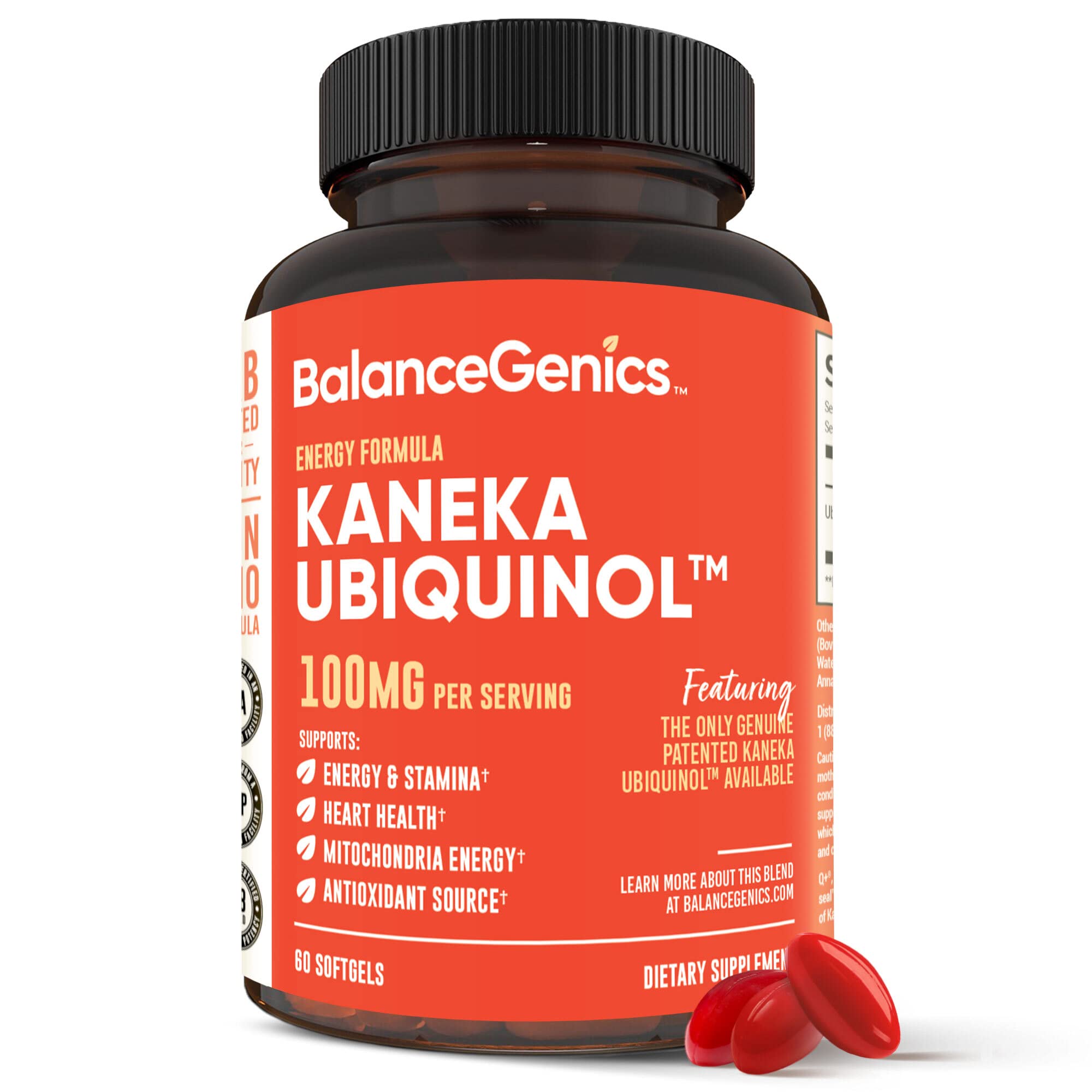 Buy BalanceGenics Ubiquinol 100mg Highly Absorbable Supplement and