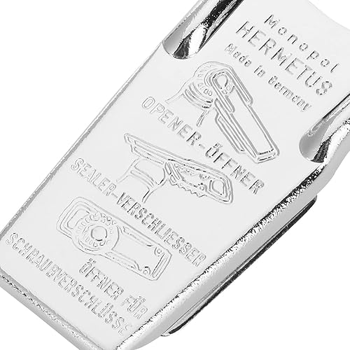 Vista 5 de Westmark Abridor de botellas de cerveza con resellador 3 en 1 de acero Hermetus hecho en Alemania