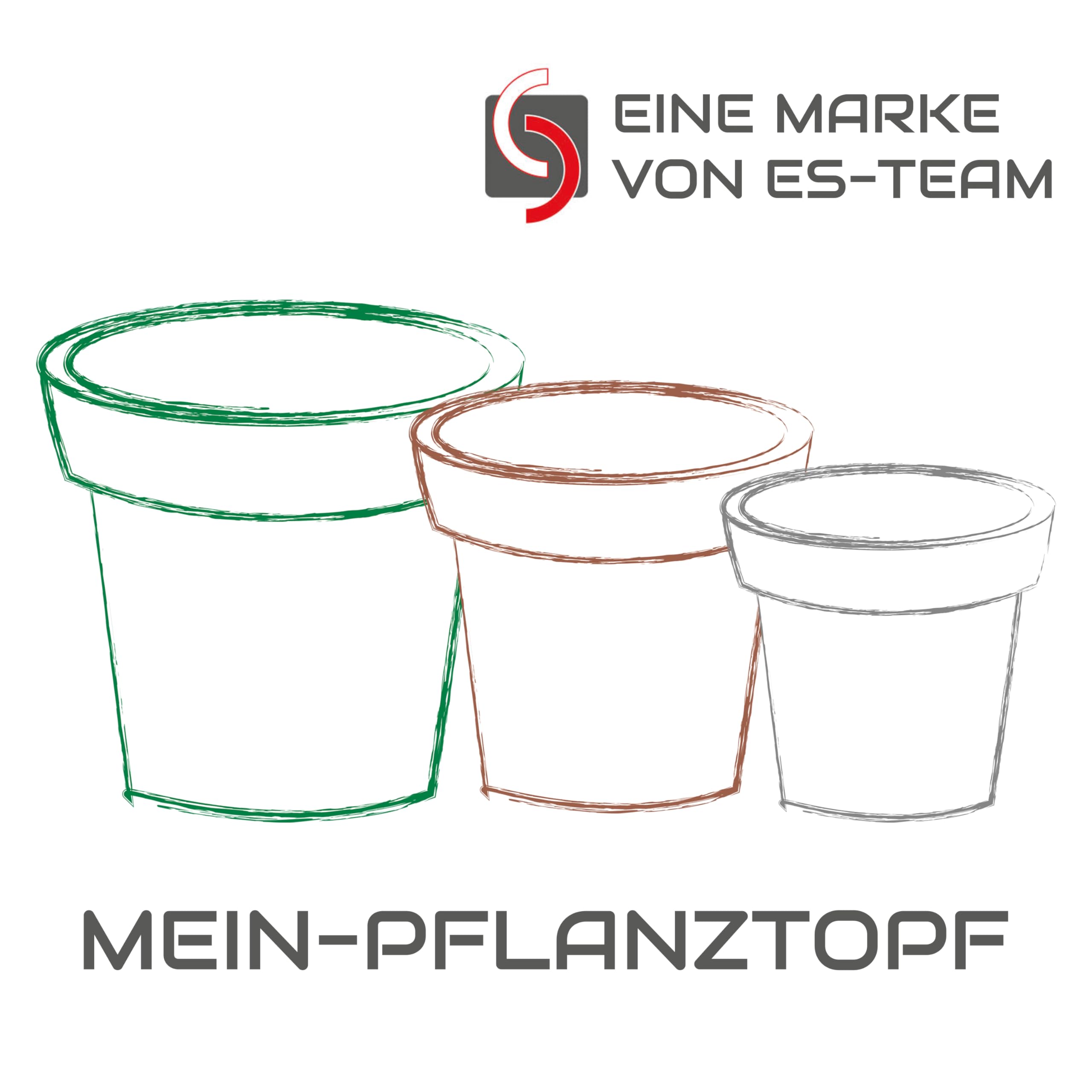 Design-Pflanztopf ROM in der Farbe Impruneta aus Kunststoff | Durchmesser von 40 bis 90 cm (Farbe: Impruneta, Größe F65) | Höhe: 49 cm