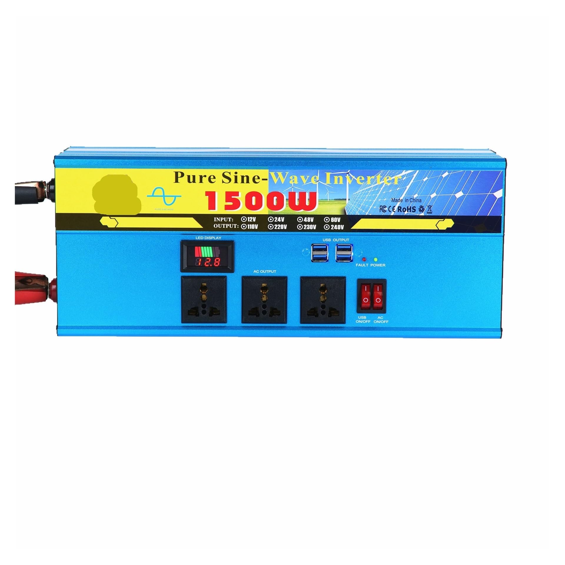 Onduleur 12v 220v pure sinus pour l'autonomie électrique en camping-car