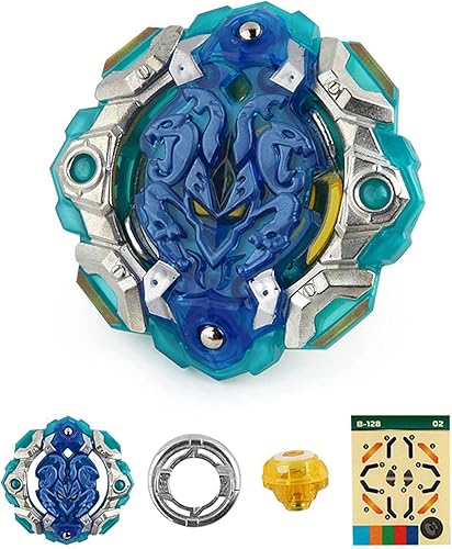 Miniatura 4 de Bey Battle Burst Booster B-128 Cho-Z Force ORB EGIS..Qs Starter con B-184 BeyLauncher LR Burst Dynamite String Launcher y Grip Spinning Top Battling