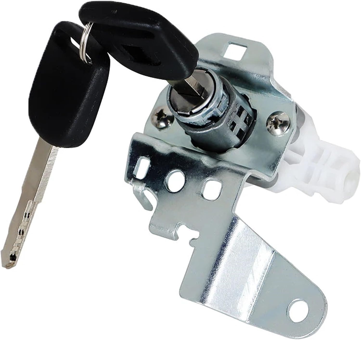 Front Left Side Door Lock Cylinder with 2 Keys for Honda CR-V 2007-2011 Replacement 72185-SWA-A01 1Pcs Sliver Tone