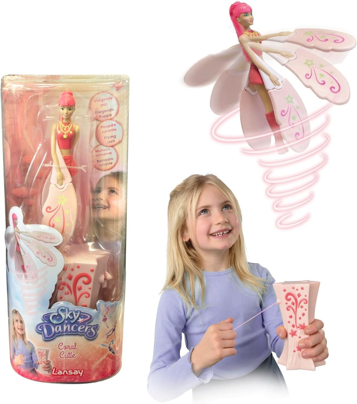 Sky Dancers - Coral Cutie - Flying Doll - Ages 6+ - Lansay