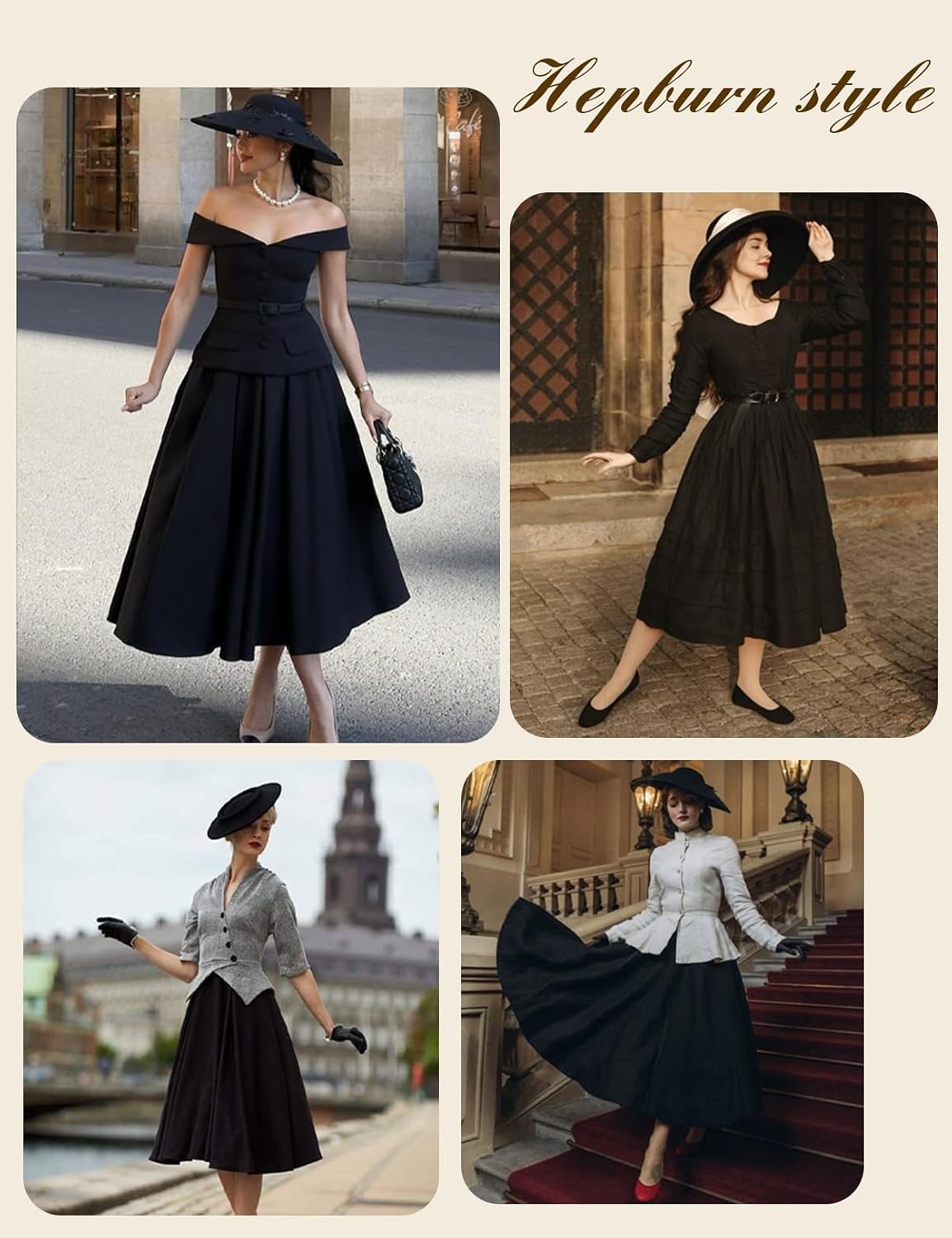 BEAUTELICATE Women Long Cotton Skirt with Lining Elastic Waist 2 Pockets A-Line Bohemia Pleated Skirt