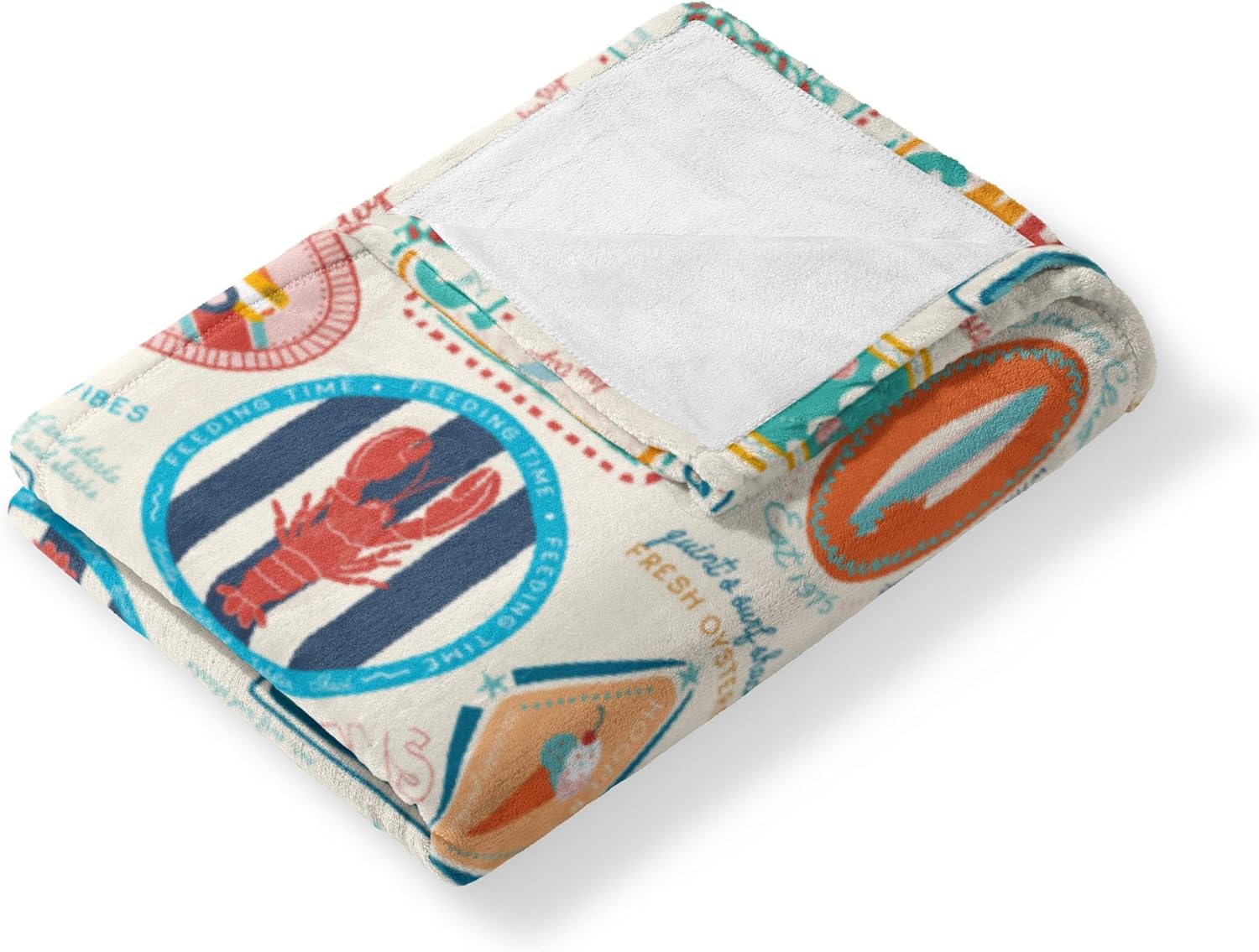 Northwest Jaws Post Stamps Silk Touch Throw Blanket 50x60 inches
