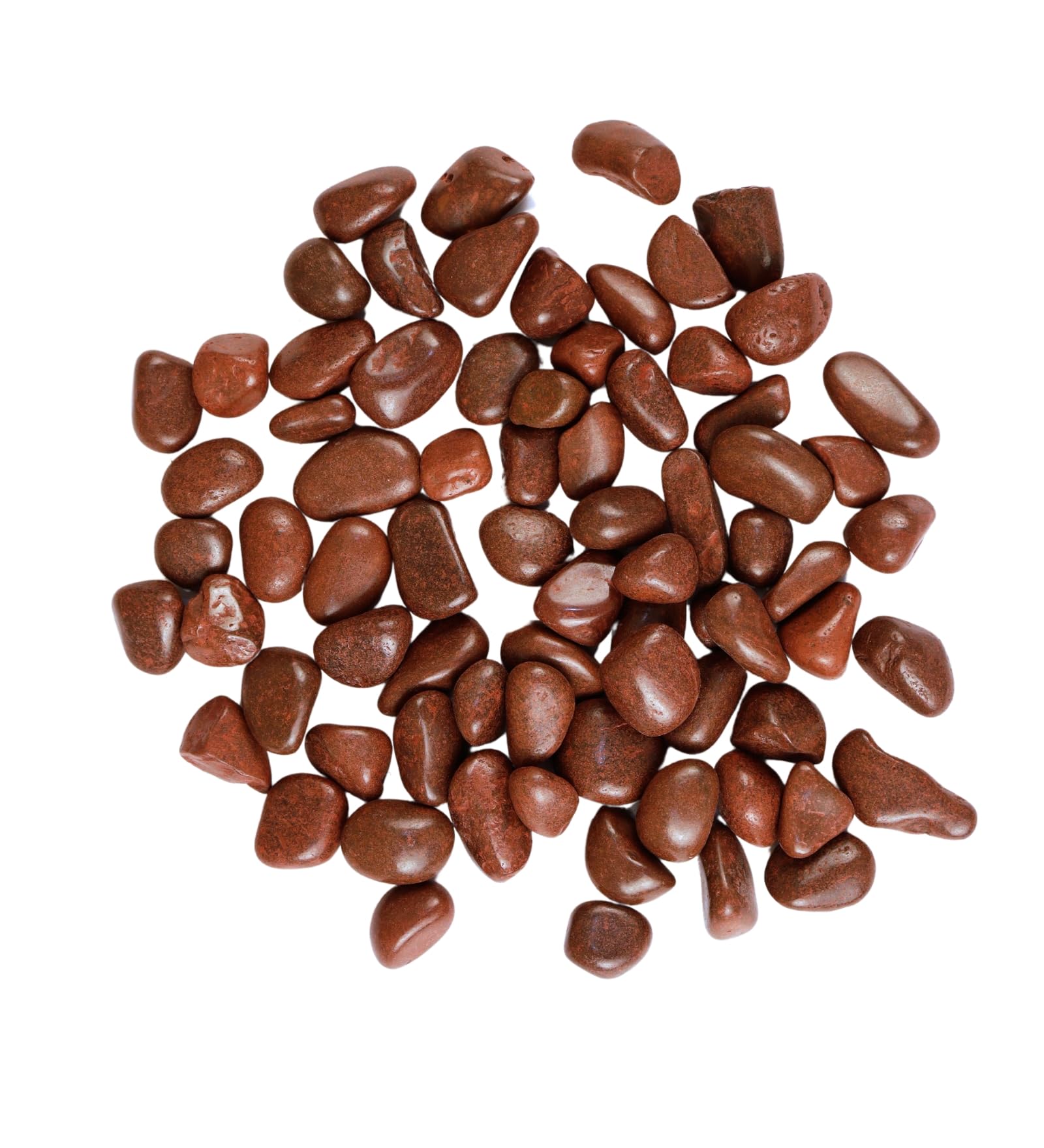 Premsons® Glossy Decorative Pebbles - Dark Brown Stones - For Aquariums Garden Lawn Plant Pots Vases Filler Home Office Decor Fish Tank - Smooth & Round River Rocks - Small Size 2.5-4 cm - 1kg Pack-image-13