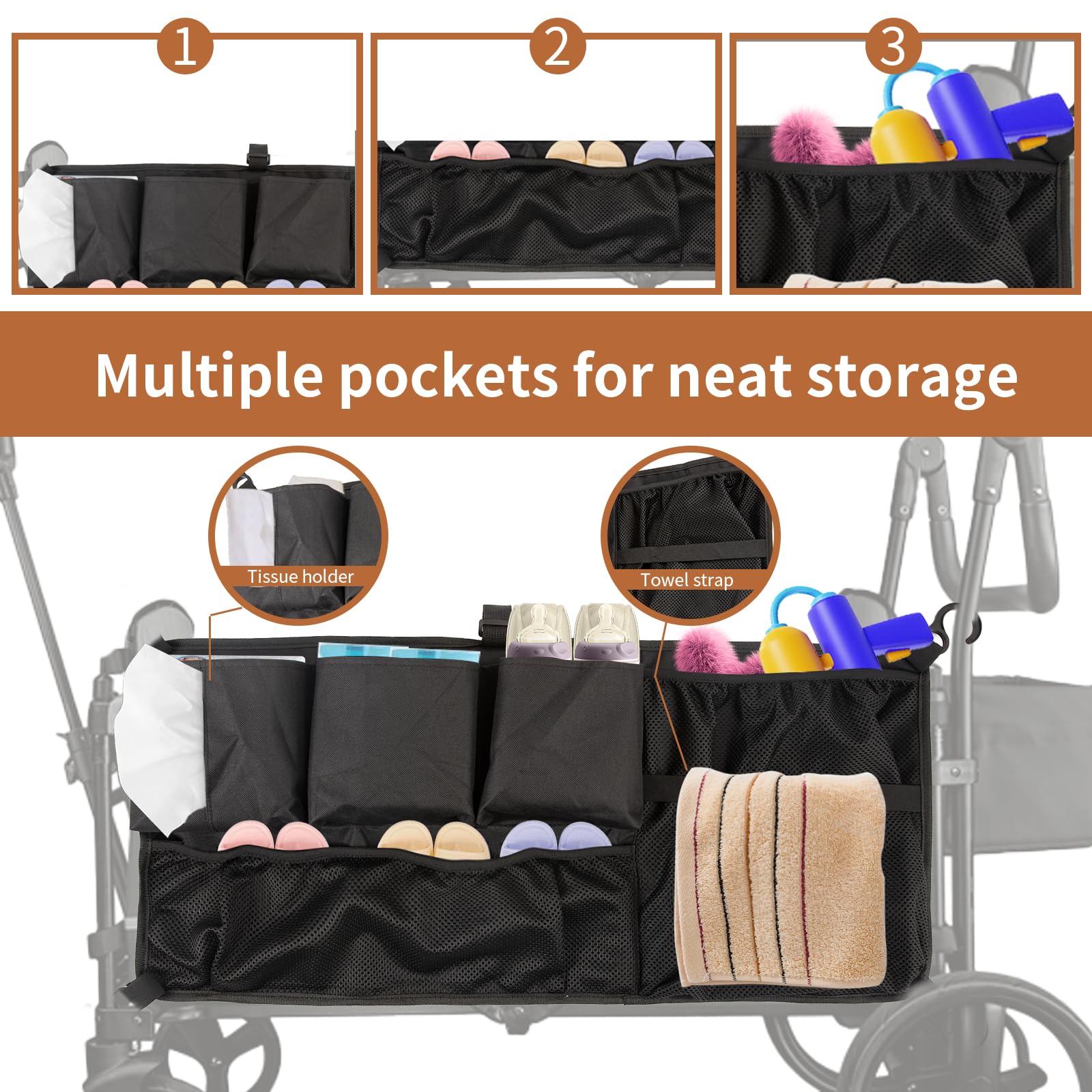 Oxford Baby Passeggino Organizzatore, Spazio Extra Storage per Bambini Wagon
