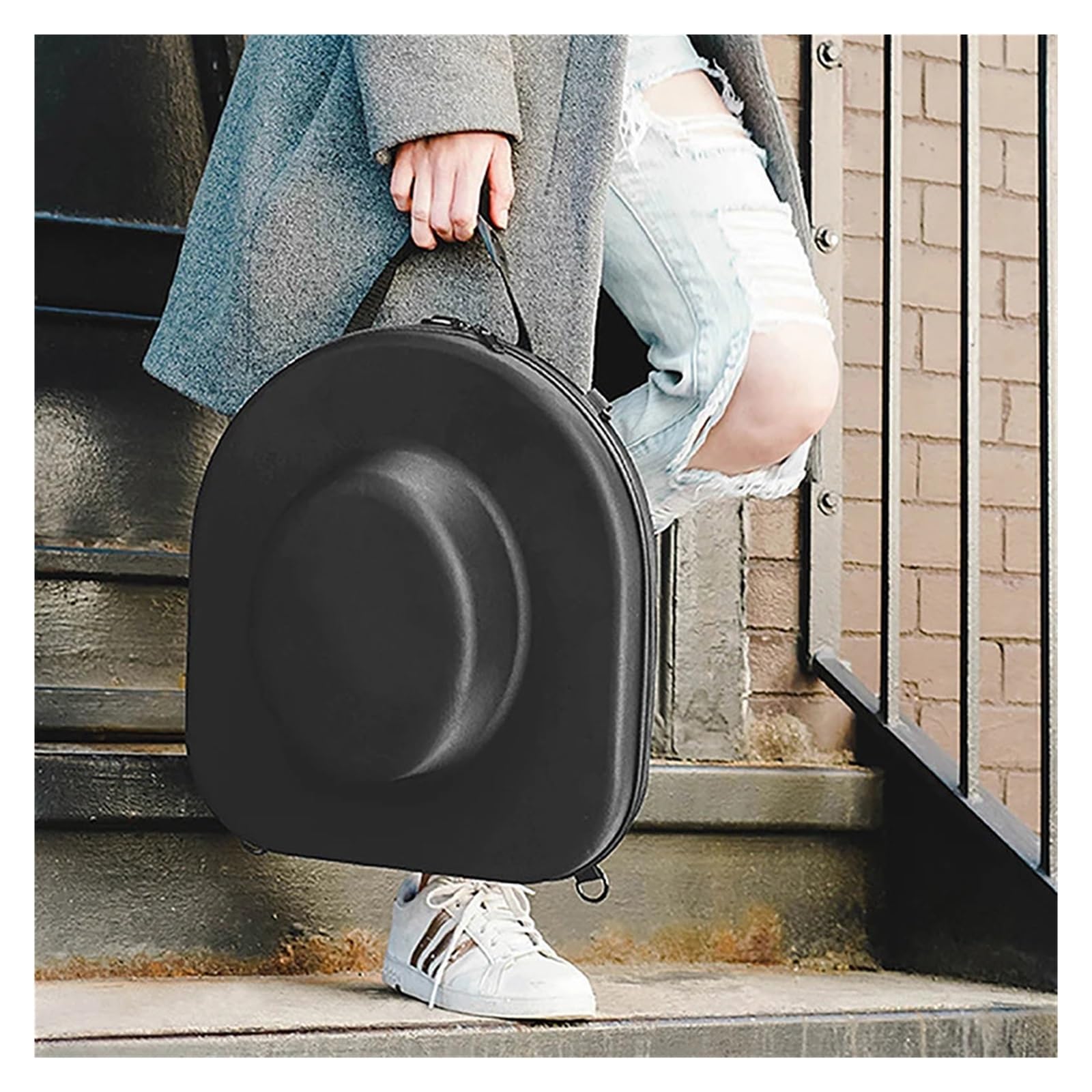 Scatola per cappelli da cowboy Custodia for cappello da 1 pezzo | Borsa da trasporto EVA Resistente scatola di immagazzinaggio da cowboy Supporto da viaggio in feltro for armadio da baseball