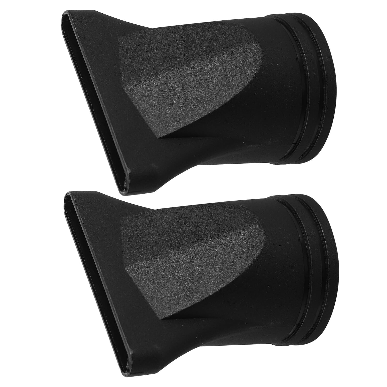 2 pezzi Ugello Concentratore Phon Nero Accessorio Resistente in Plastica per Asciugacapelli Diametro per Styling Professionale Capelli Ricci e Lisci Bocchettone Riduttore Phon per