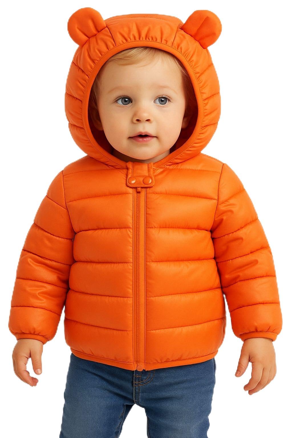 HILEELANG Kids Boy Girl Winter Hooded Puffer Jackets Coats Light Weight Padded Outerwear