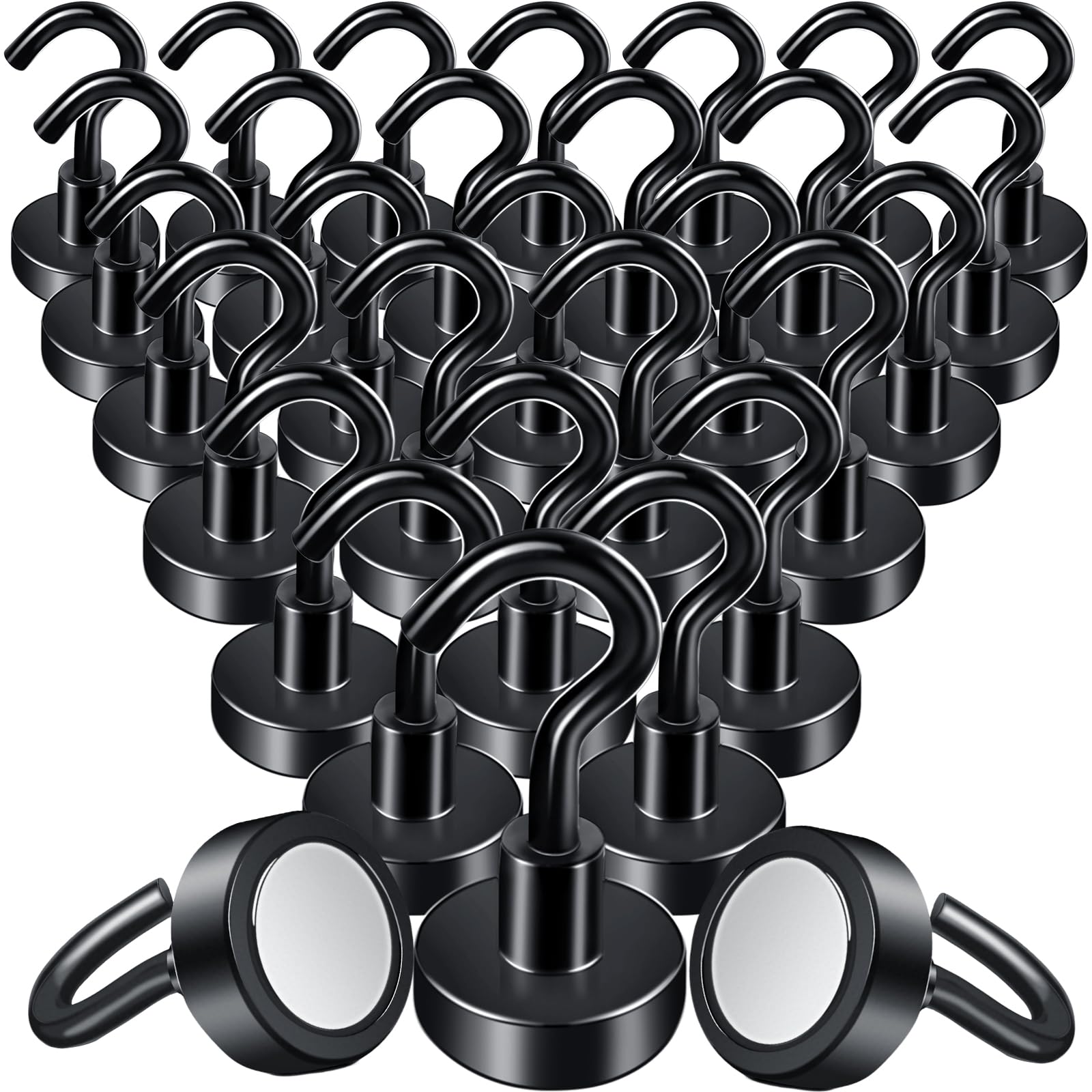 Anelueeoo 16 Stück Magnethaken Klein Magnethaken Extra Stark
