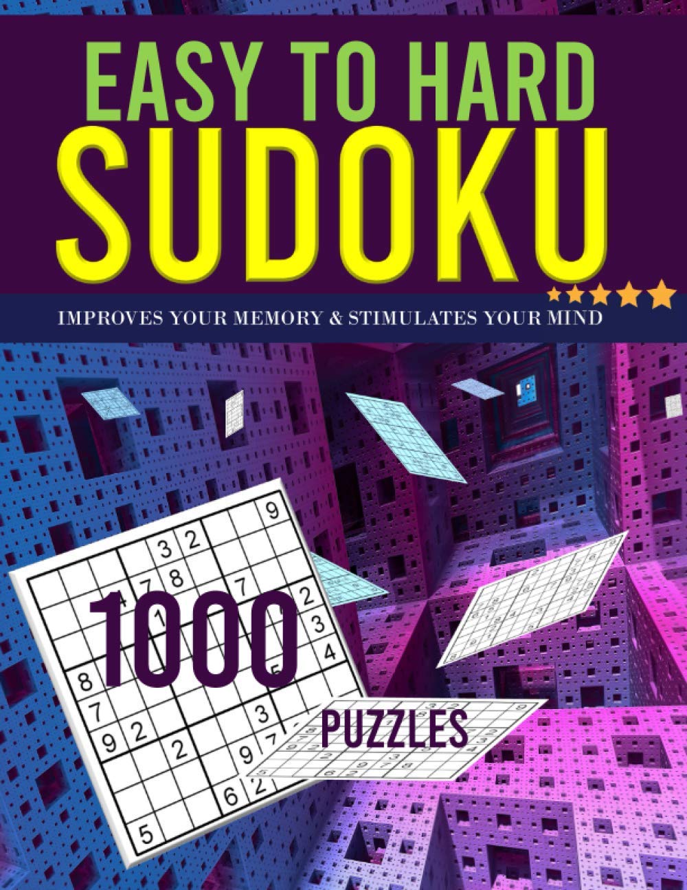 Sudoku 1000 puzzles: sudoku board game for adults