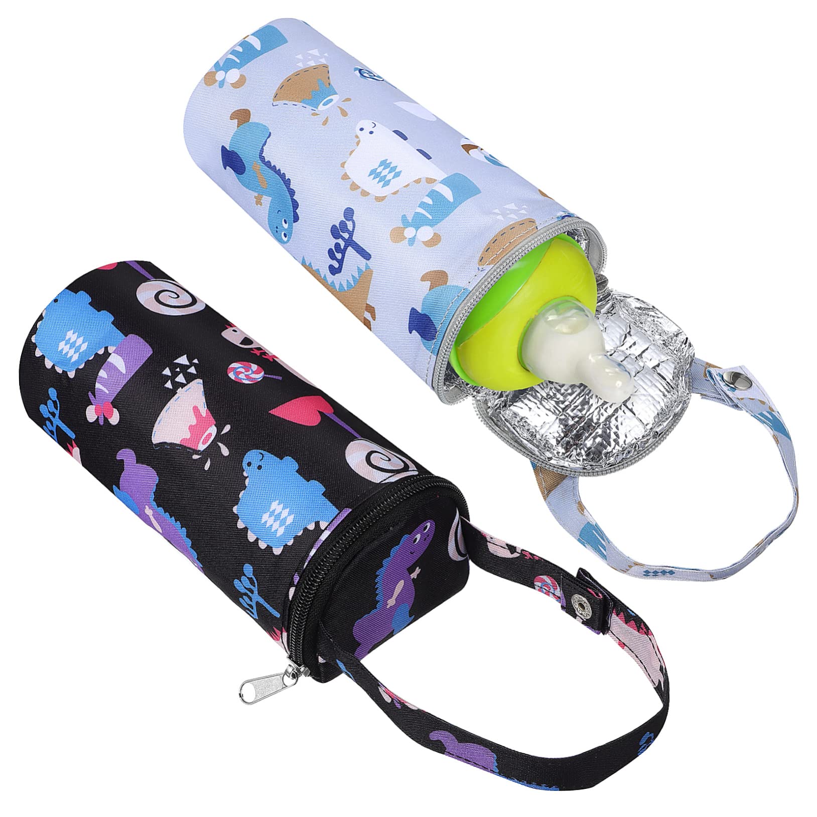 ERINGOGO 6piezas Bolsas Térmicas para Biberones De Oscuro Aislante Portátil para Leche Materna para Paseos y Viajes Compatible Carritos y Mochilas
