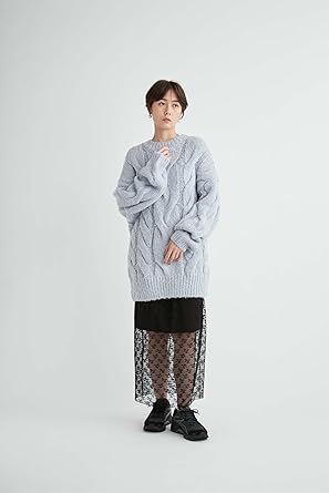 エミ 13WNT251009 ｽﾗﾌﾞｱﾗﾝﾆｯﾄﾌﾟﾙｵｰﾊﾞｰ F Amazon | [エミ] スラブアランニットプルオーバー 13WNT251009