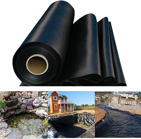Image ABOORA Pond Liners for Outdoor Ponds, Fish Rubber Pond Liner, Hdpe Garden Pond Liner, 20mil Thickness Outdoor Ponds for Natural Looking Ponds, Waterfall, Koi Pondsand Water Garden (Black) Image ABOORA Pond Liners for Outdoor Ponds, Fish Rubber Pond Liner, Hdpe Garden Pond Liner, 20mil Thickness Outdoor Ponds for Natural Looking Ponds, Waterfall, Koi Pondsand Water Garden (Black)