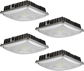 LED Canopy Lights, 60W, 8400LM, 5000K, 0-10V Dimmable, 120-277VAC, IP65 Waterproof, UL Listed, Commercial