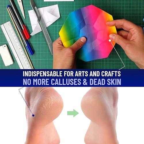 Miniatura 8 de Escalpelos Desechables 10 - Herramienta de Dermaplaning Escalpelos 10 con Mango de Plástico, Hojas de Dermablade de Acero de Alto Carbono #10