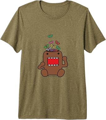 Domo Crazy for Butterflies! Premium Tri-Blend T-Shirt