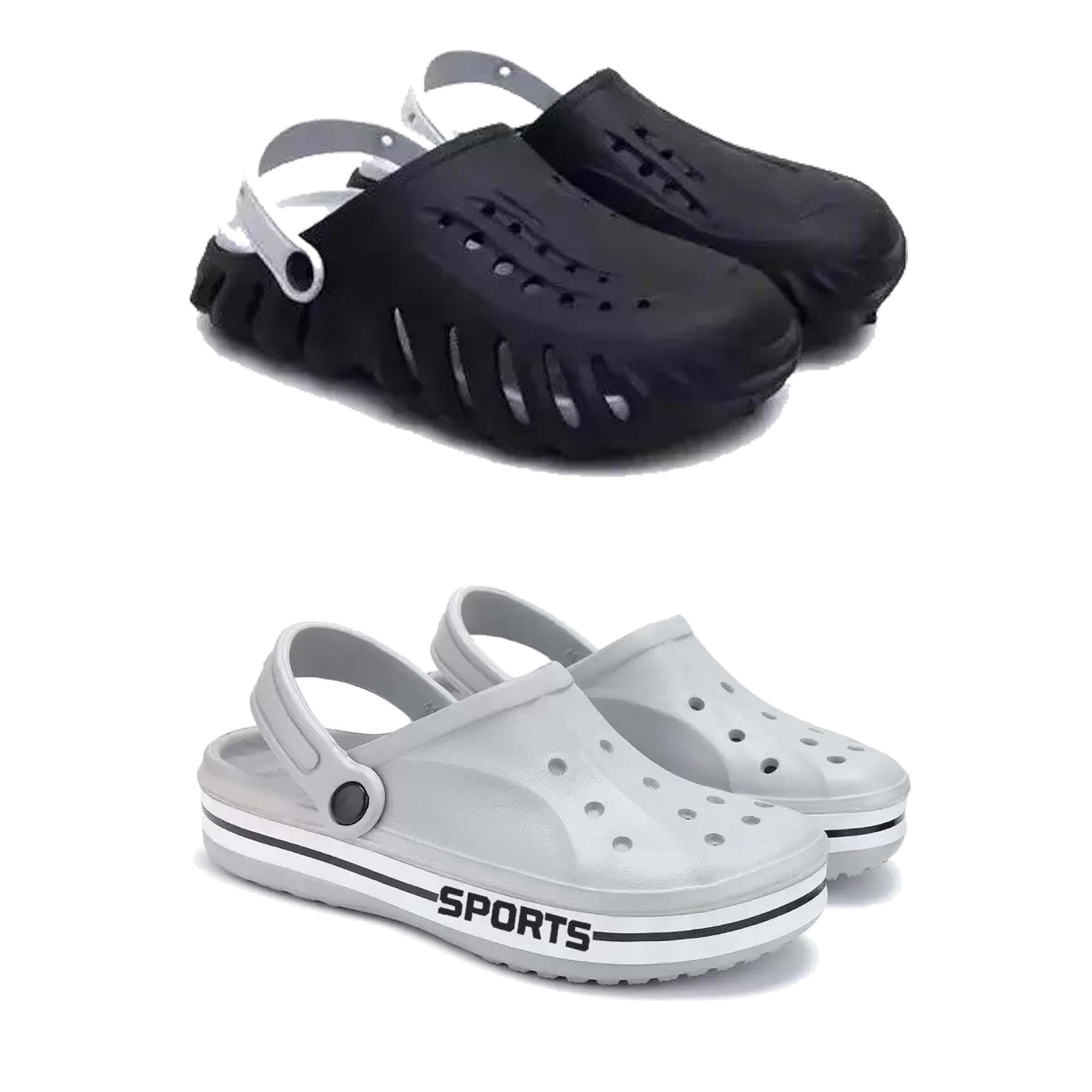 Men's Sandals Clogs| Lightweight Wear| Stylish & Easy to Wear For Men's PCV-SAN-(2-COMBO)-3149-3067