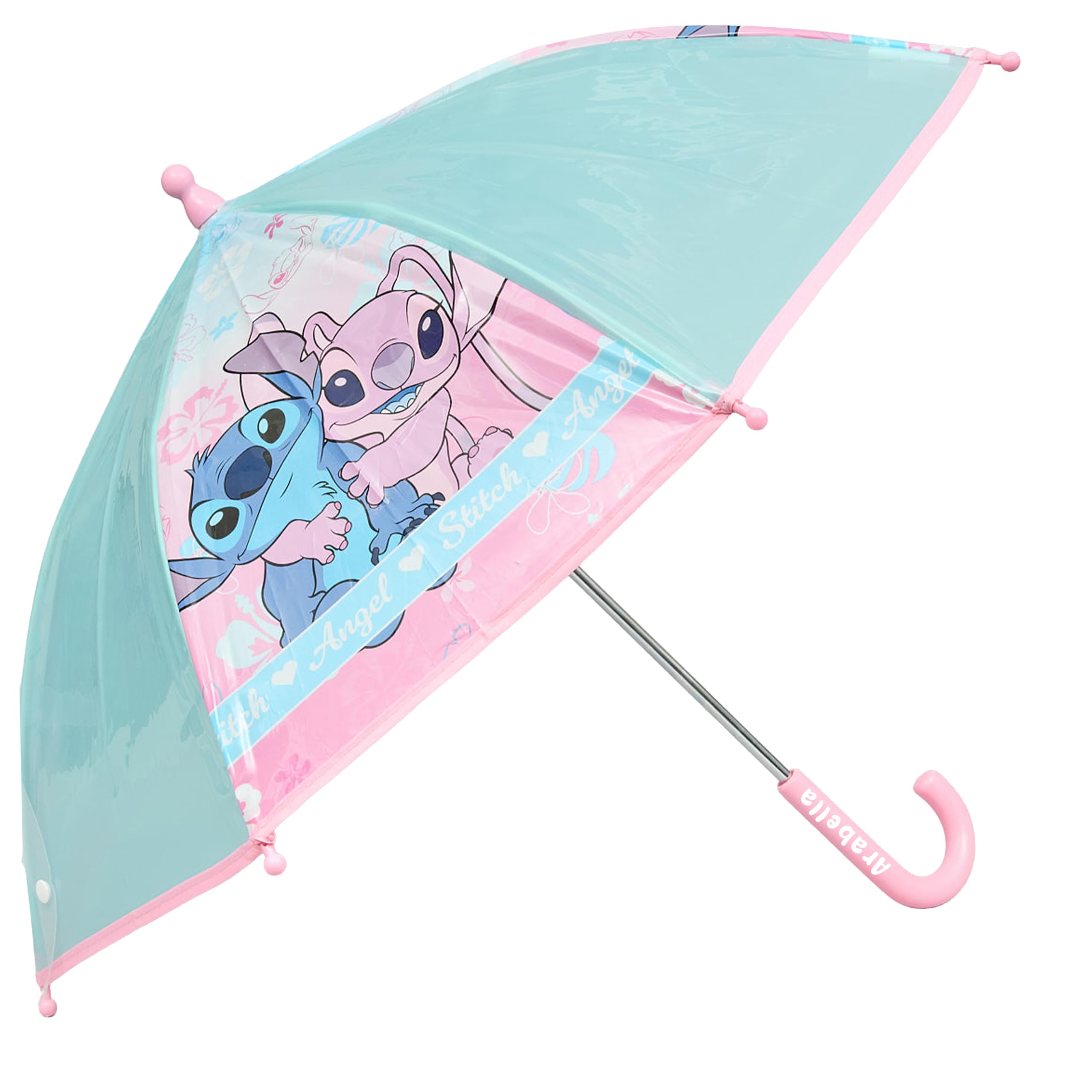 Disney Lilo & Stitch Personalised Girls Umbrella Angel Brolly Any Name Kids Umberella (Lilo & Stitch)
