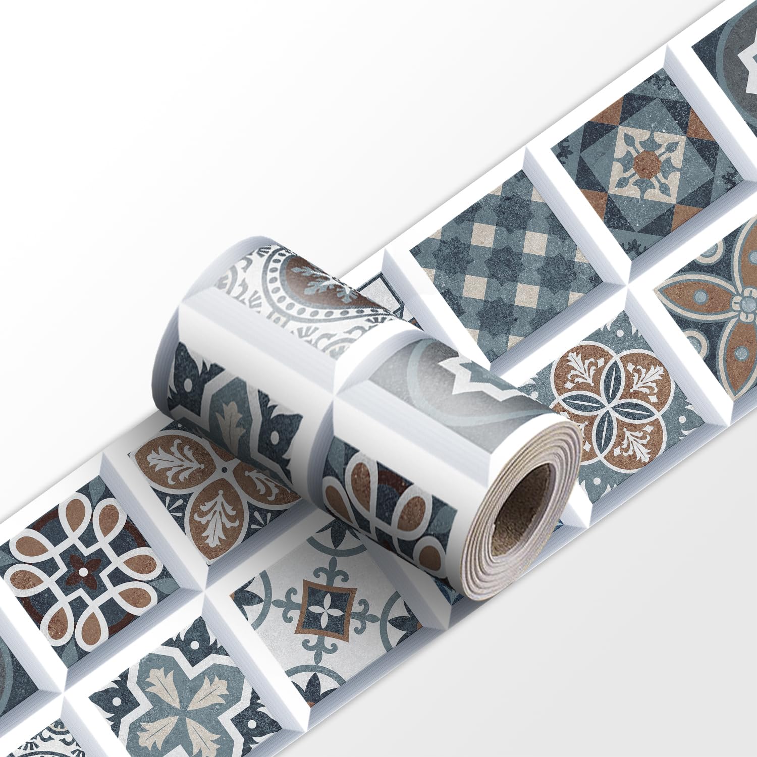 VisitRyl self Adhesive Wallpaper Border wall Tiles Decorative, Peel and Stick wall Border Bathroom Stickers YX-292 20 * 240cm