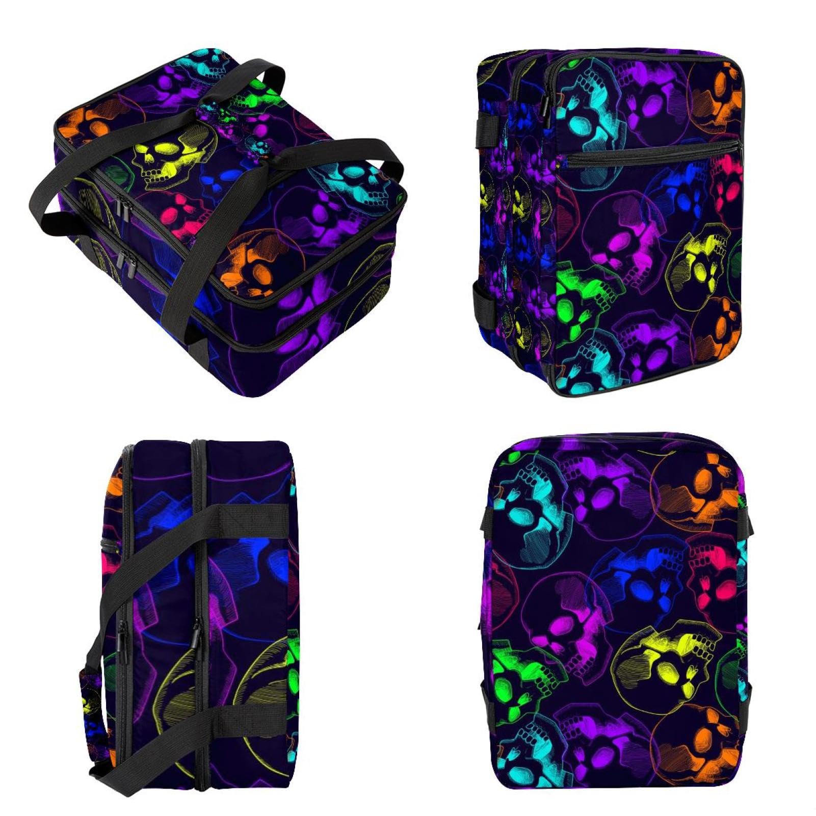Grand sac à déjeuner isotherme pour homme et femme, double couche, étanche, étanche, réutilisable, sac fourre-tout pour le travail, l'école, le pique-nique, la plage, le camping, les voyages, motif