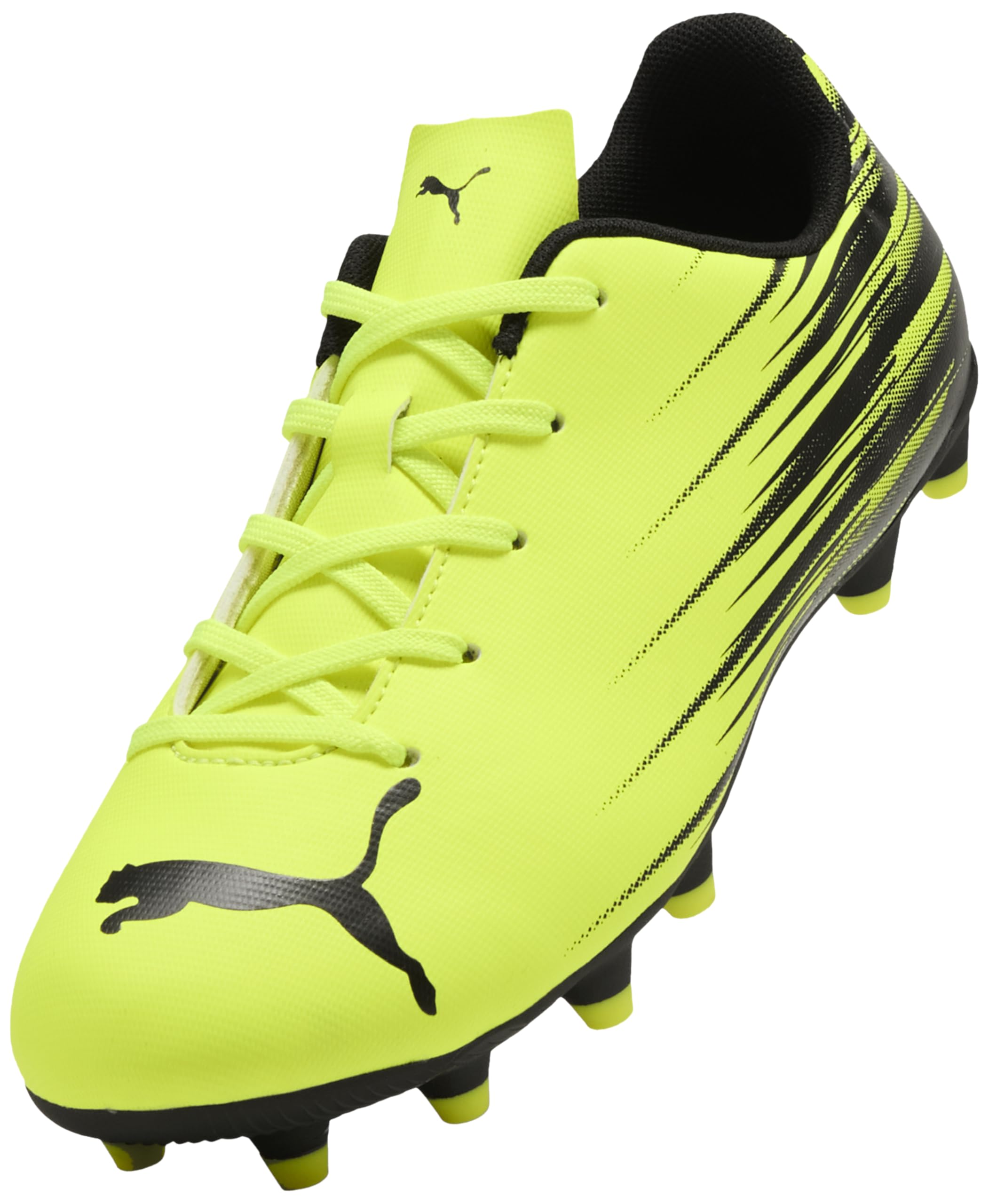Puma ATTACANTO II FG/AG JR Chaussures de Football, Yellow Alert Black, 38 EU, Yellow Alert Puma Noir, 34.5 EU