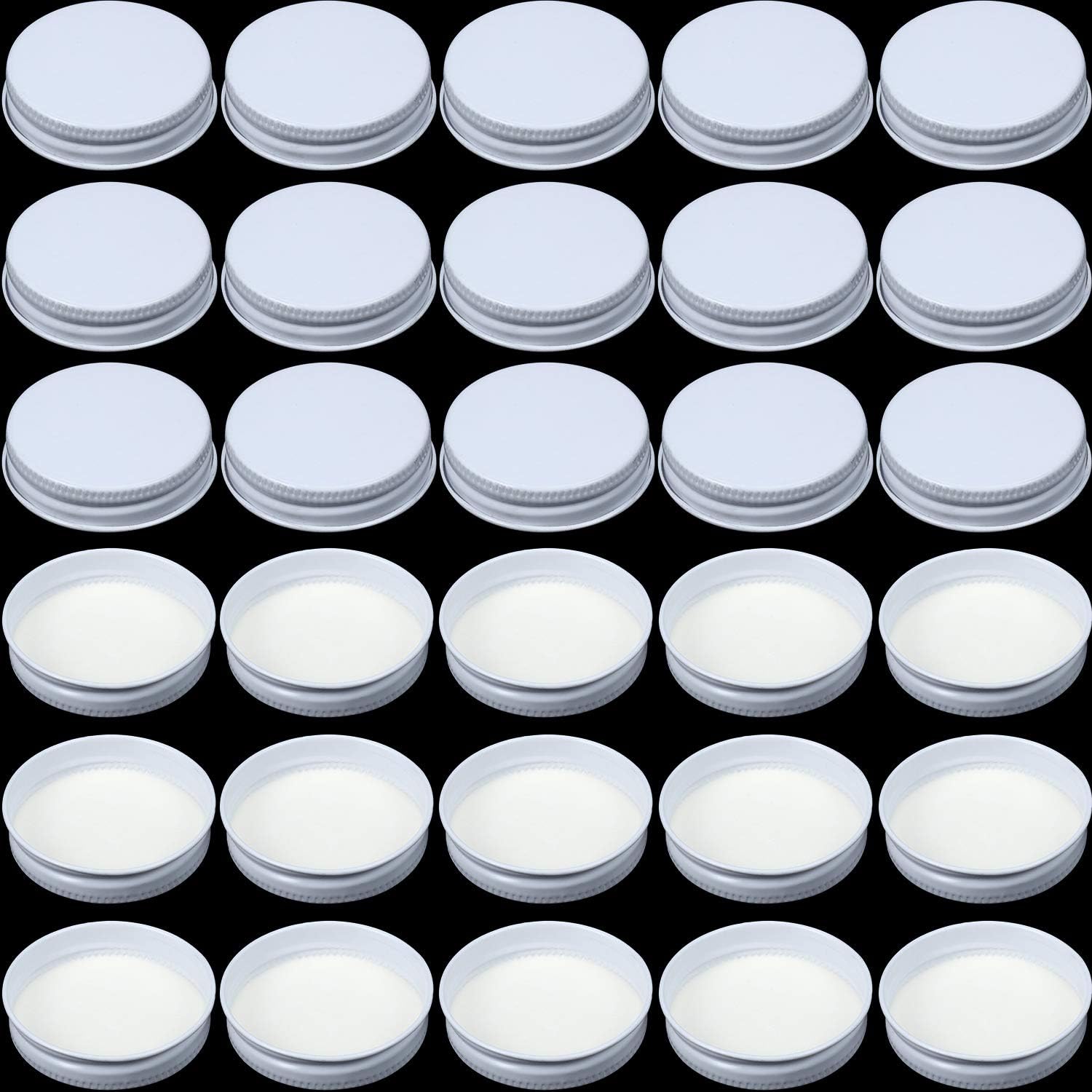 38 mm White Growler Caps Lids, Seal Screw Caps Lid,Tinplate