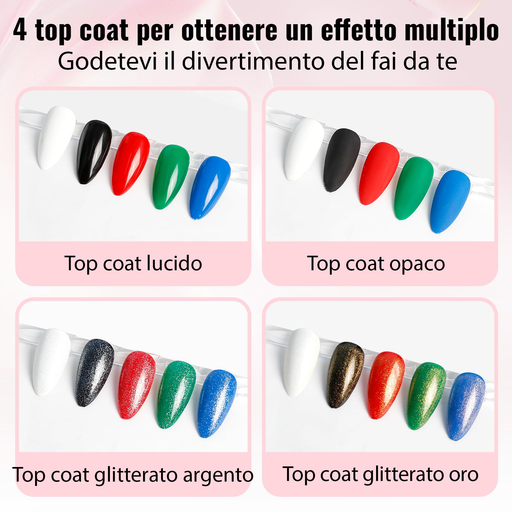 VANREESA Kit Semipermanente Unghie, 35 Colori Kit Unghie Gel Completo con Top Base Opaco Brillantini Coat Lampada U V Led e Strumenti per Manicure, Set Manicure per Principianti