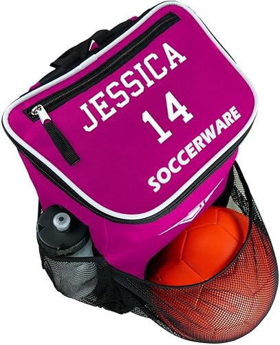 Miniatura 6 de Mochila de fútbol con compartimento para pelotas - Para niños y niñas  La bolsa se adapta a todos los equipos de fútbol y equipo de gimnasio (negro)