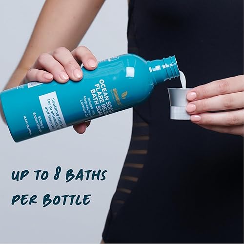 Miniatura 5 de Abundant Natural Health Ocean Soothe Bath Soak Aceite de lavanda con concentración de sal de magnesio para aliviar los brotes de piel seca y