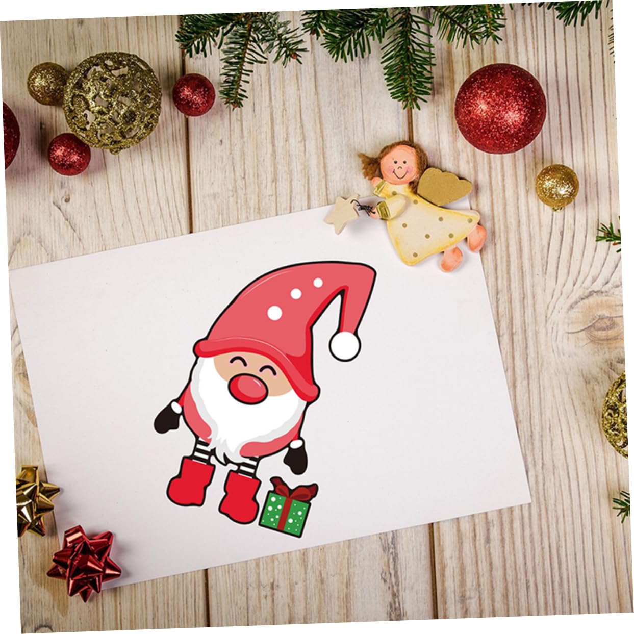 Amazon | Hohopeti 子供用diyクリスマスパズルステッカー24シート 紙製 