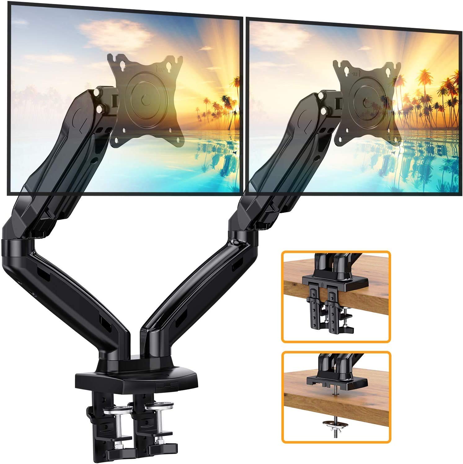 ErGear Dual Monitor Stand, Dual Monitor Mount for 1330 inch Screens up