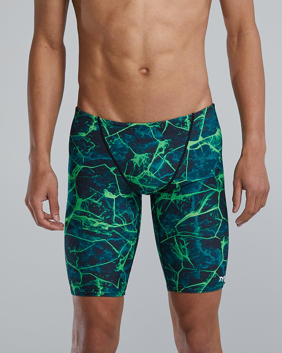 TYR Durafast Elite Swim Jammers for Men - Competition Swimwear with Championship Cut, Ultra-Durable Compressive Fabric - Jammer Briefs for Training,