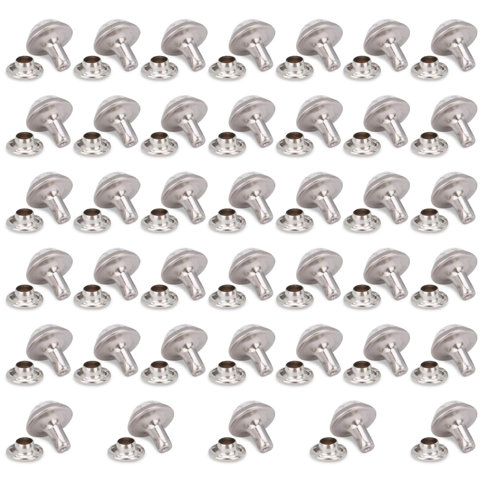 40 Sets 8mm Faux Turquoise Rivets Kit, Rapid Rivets Studs Belt Bag Shoes Garment Turquoise Rapid Rivets Studs DIY Leathercraft for Bag Shoes Bracelet Clothing Accecssories DIY Project(7#)