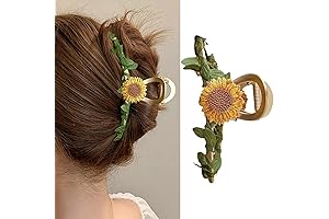 Elegant Sunflower Hair Clips: Graceful Styling for All Hair Types